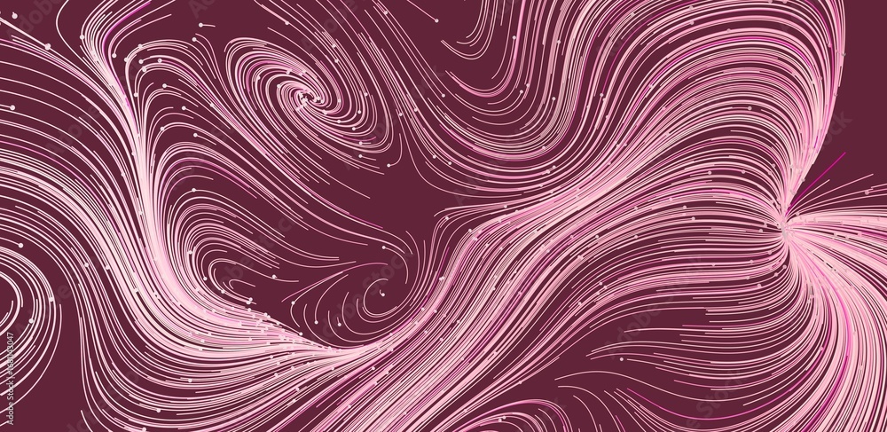 Poster fluid abstract background with pink swirls and lines. perfect for design projects.