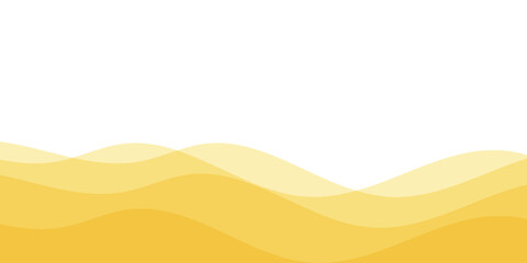 Modern abstract background with layered yellow waves and smooth flowing shapes. Dynamic shapes composition eps 10.