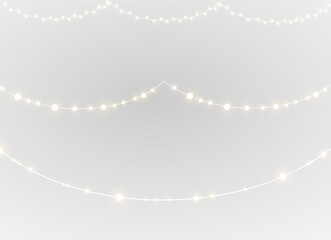 Collection Colours Colourful Decor Decoration – PNG Holiday Garland with Bright Lights, Festive Glow and Christmas Shine