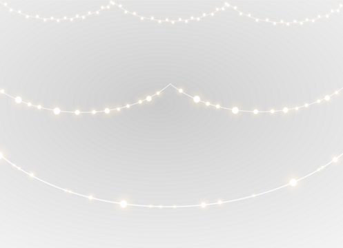 Collection Colours Colourful Decor Decoration – PNG Holiday Garland with Bright Lights, Festive Glow and Christmas Shine