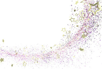 Beautiful background with golden stars and glitter, perfect for festive designs or magical themes. Download now!