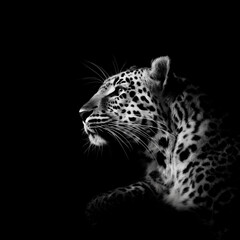 Obraz premium leopard, tier, katze, wild, wild lebende tiere, raubtier, säugetier, jaguar, natur, felino, big, tierpark, fleck, fell, black, portrait, safari, großkatze, dangerous, fleischfresser, gesicht, auge, hu