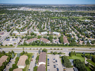 Aerial View of Wildwood Neighborhood in Saskatoon, Saskatchewan
