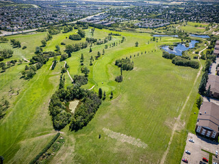 Aerial View of Wildwood Neighborhood in Saskatoon, Saskatchewan
