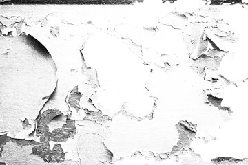 Abstract grunge black and white distressed texture torn crumpled industrial overlay background
