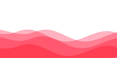 Abstract Red Gradient Wave Background. Dynamic wave composition eps 10.