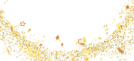 Sparkling gold stars on white. Perfect for holidays, celebrations, and more!
