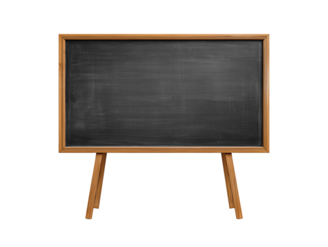  black board isolated on transparent White background png - Powered by Adobe