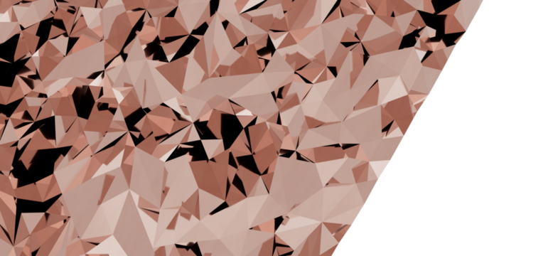 Rose gold polygonal background.  Elegant, luxurious texture ideal for branding, websites, and presentations.  Download high-resolution image now.