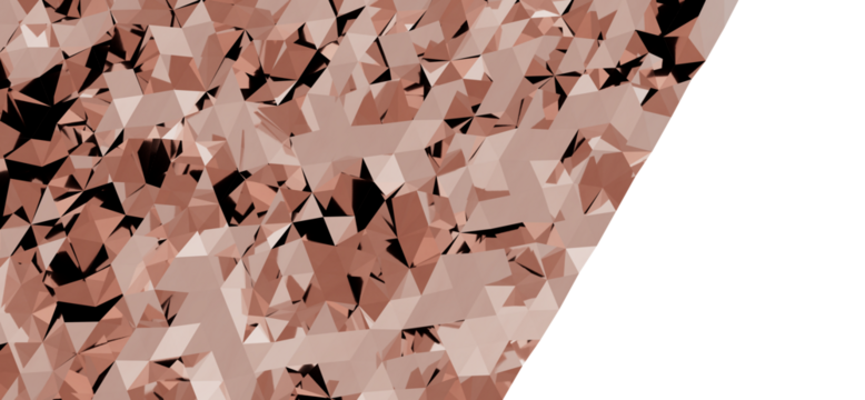 Rose gold geometric background. Abstract texture with triangle shapes. Perfect for modern designs, websites, and presentations.