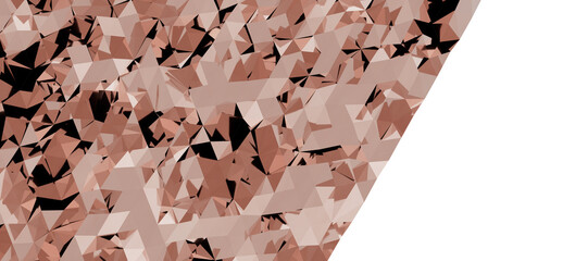 Rose gold geometric background with triangular shapes. Perfect for modern designs, presentations,...