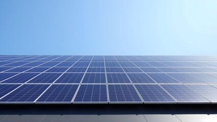 Obraz premium Photovoltaic power generation embraces a green future