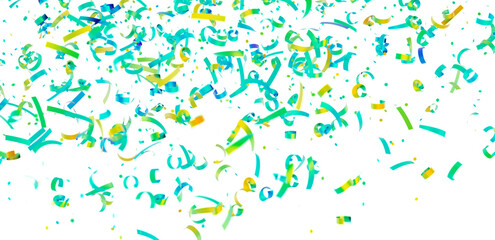 Festive background with colorful confetti falling. Perfect for celebrations, parties, and events.