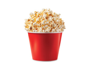 bucket of popcorn isolated on transparent White background png