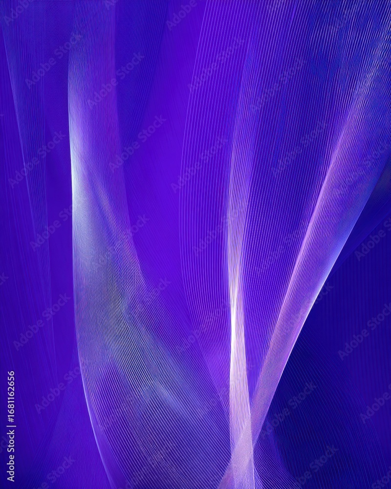 Poster abstract flowing lines on purple background creating dynamic wave pattern modern graphic design elem