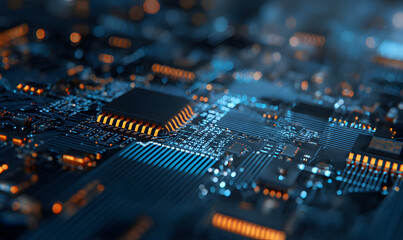 Circuit chip concept background