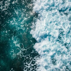 Fototapeta premium blue water splash