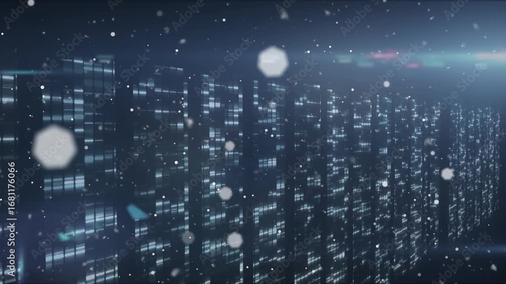 Poster unique design video with abstract pattern, copy space