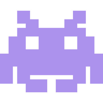 Pixelated Alien Character