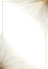 Luxury Certificate with Wide Gold Foil Border and Massive Blank Center on Ivory Premium Paper