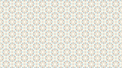 Seamless floral pattern background, geometric flower design for textile and wallpaper use
