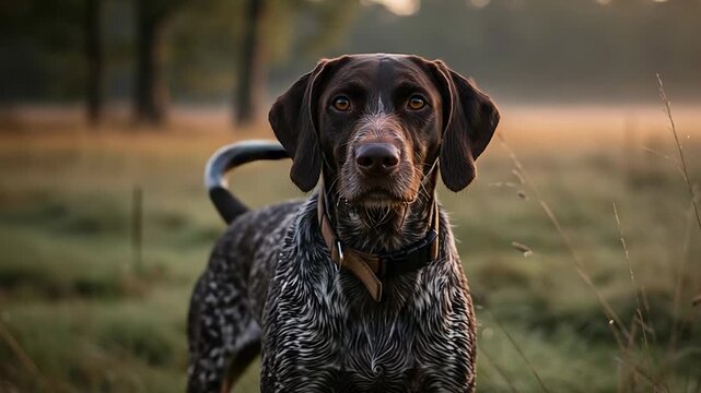 German Shorthaired Pointer in Nature: A Beautiful Portrait of a Loyal Companion in Nature