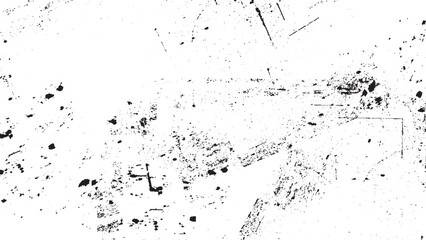 Black and white distressed overlay texture vector with rough grunge effect for vintage retro abstract background