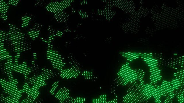 Binary Vortex Swirling Data Stream in Motion Loop Animated
