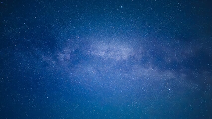 Bright galaxy cluster in dark night sky perfect for astronomy and space photography