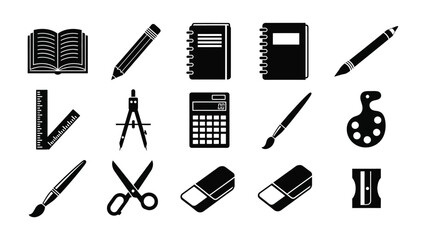 Collection of Essential Stationery: An elegant collection of stationery, meticulously arranged to capture the essence of creativity, planning, and organization.