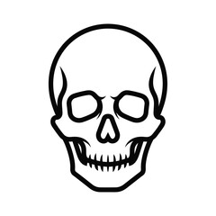 Fototapeta premium Skull head a symbol of death and danger
