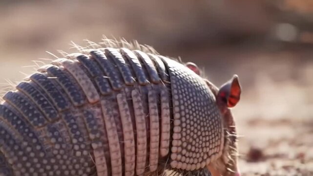 Ninebanded Armadillo Closeup Scales, Texture, Wildlife, Desert, Nature