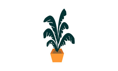 Outdoor decorative plant design vector