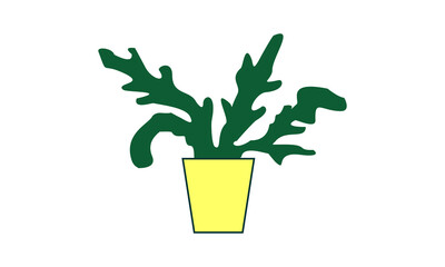 Unique decorative plant design vector