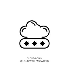 Authentication Icon User and Password Representation