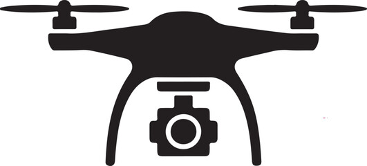 Drone icon vector solid logo illustration. Flat and line style for graphic design