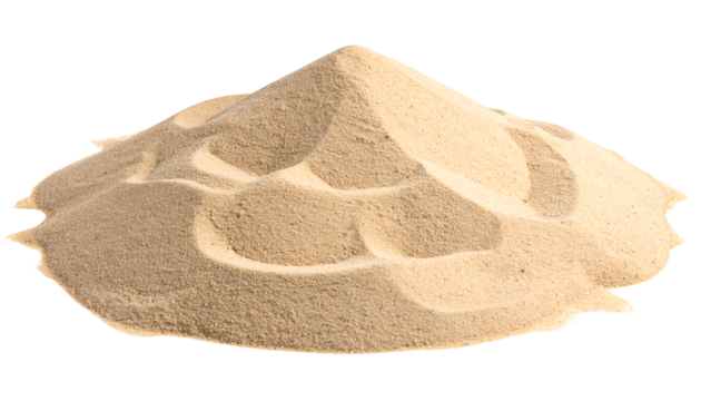 Pile of sand isolated on transparent background - Powered by Adobe