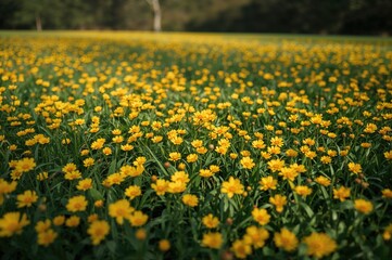 Fototapeta premium Surface featuring yellow blossoms