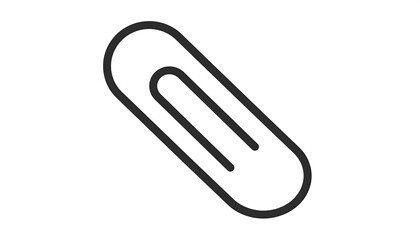 Obraz premium Simple outline of a paperclip (1)