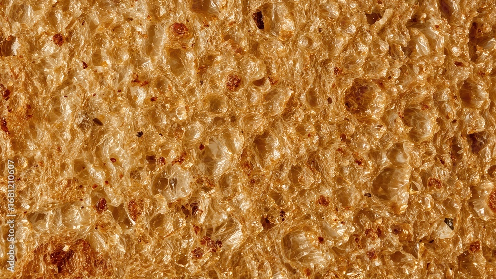 Poster macro shot of bread with toast texture
