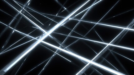 Abstract Glowing Lines: A Digital Art Creation