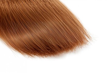 Fototapeta premium Red Hair Tips Against a White Backdrop