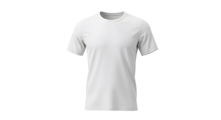 A plain white t-shirt, perfect for mockup designs or casual wear