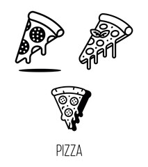 vector illustration of a pizza