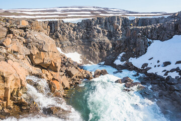 River Bunisyak. Polar day on Putorana Plateau, Taimyr. Russia