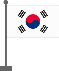 Flag of South Korea, Asian country
