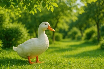 Obraz premium Countryside Duck Community