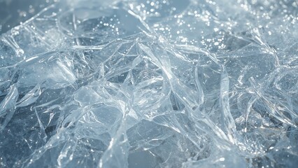 Texture of solidified water in a frosty environment