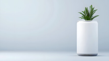 Furnace filter air purifying household. furnace Compact air purifier system filter minimal and clean concept.