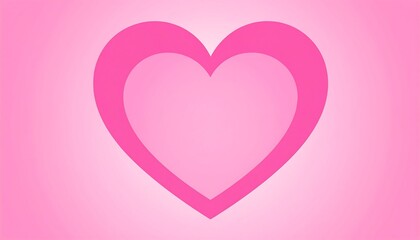 Simple pink heart graphic on a gradient background
